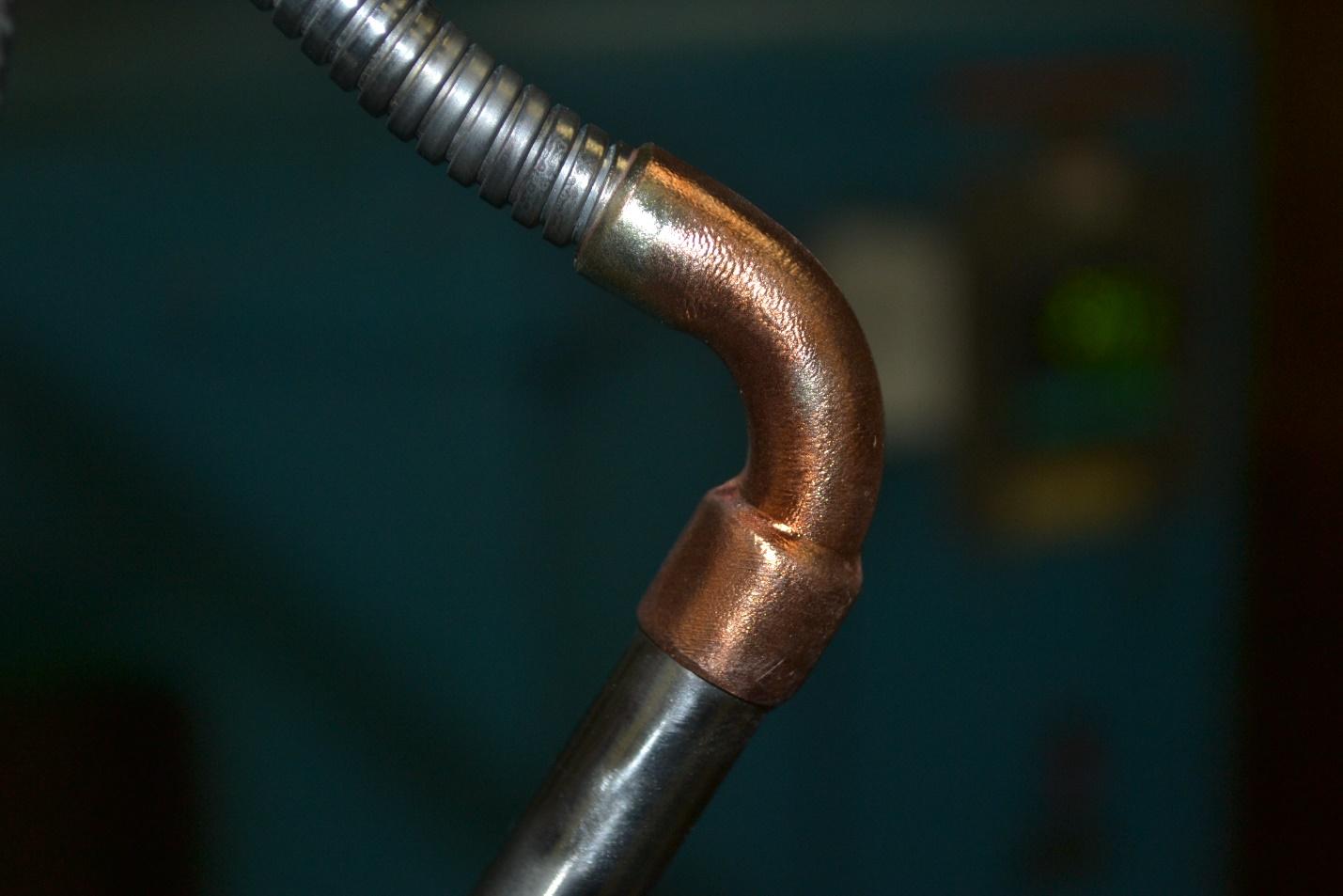 Right Angle Copper Coupling with Armor (RACA)